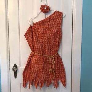 Cave girl handmade costume